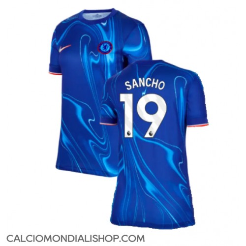 Maglie da calcio Chelsea Jadon Sancho #19 Prima Maglia Femminile 2024-25 Manica Corta